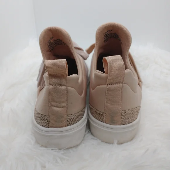 Steve Madden Lancer Blush Pinkish Tan Trainers Sneakers Lace Up Women's Size 6.5 - Picture 4 of 9